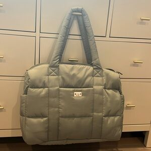 NWT Wilo the Label - Panel Quilted Weekender Bag (Rosemary)